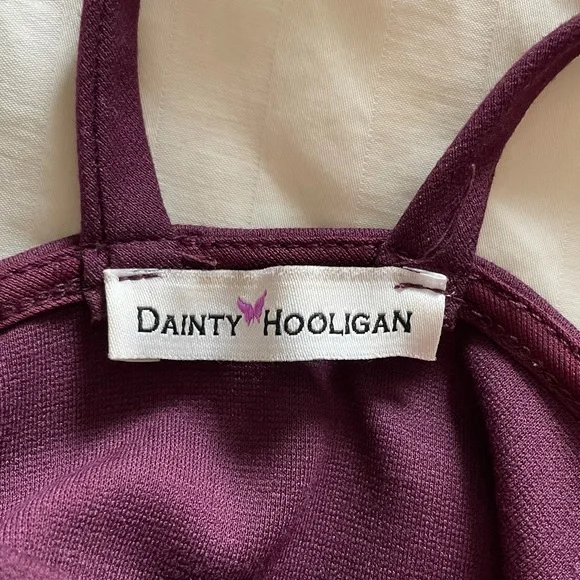 Raise A Toast Skater Dress in Plum - Picture 3 of 7